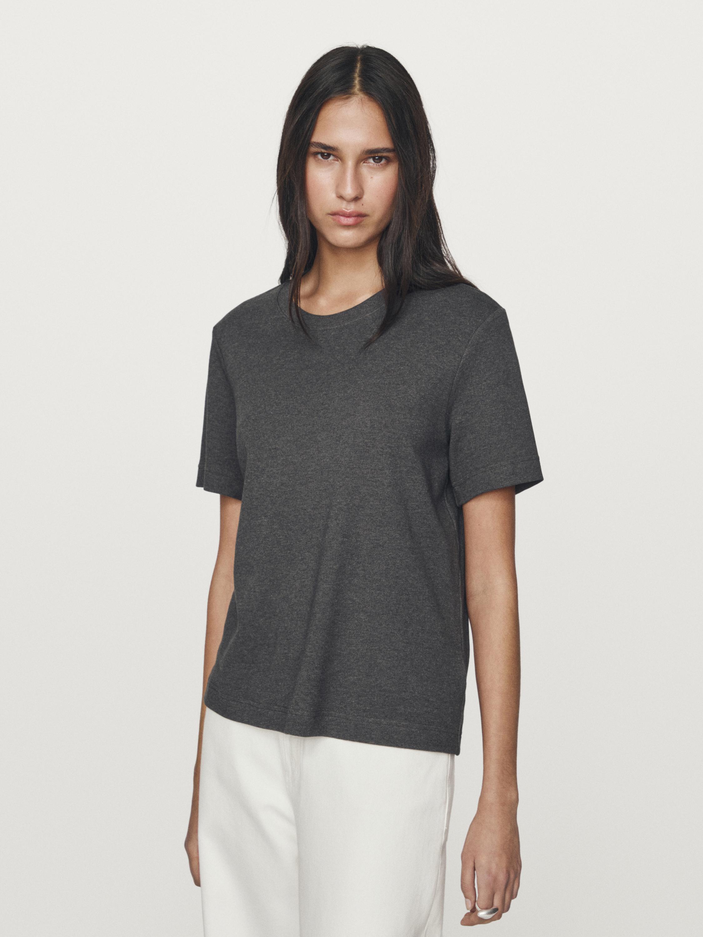 100% cotton interlock crew neck T-shirt